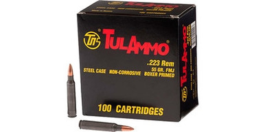 Tula 223 Remington Ammunition 55 Grain Hollow Point 100 rounds
