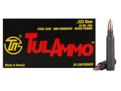 Tula 223 Remington Ammunition TA223550X 55 Grain Full Metal Jacket *Repackaged* 20 Rounds
