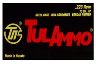Tula 223 Remington Ammunition 75 Grain Hollow Point 40 rounds