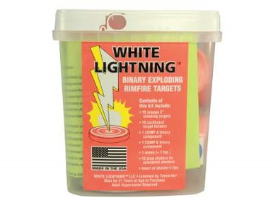 Tannerite White Lightning Rimfire Exploding Target Pack of 15 Targets