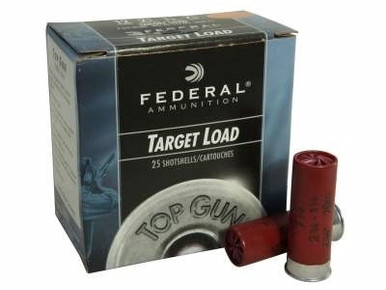 Federal 12 Gauge Ammunition Top Gun Target TG12275 2-3/4” 7.5 Shot 1oz 1250fps Case of 250 Rounds