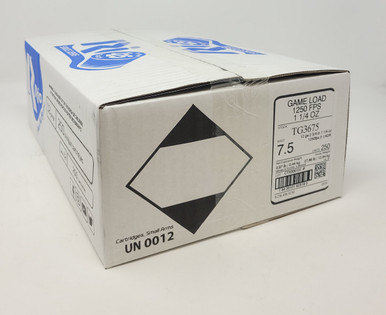 Rio Game Load 12 Gauge Ammunition TG3675CASE 2-3/4" 1-1/4oz #7.5 Shot 1250fps CASE 250 Rounds