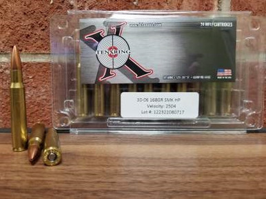 Ten Ring 30-06 Ammunition 168 Grain Sierra Match King Hollow Point 2504fps 20 rounds