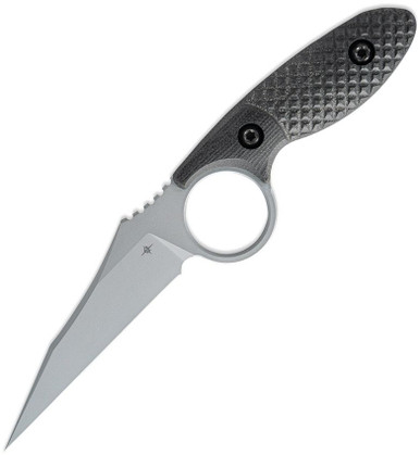 Toor Knives Cortano Fixed Blade Knife 3.175" CPM-M4 Phantom Gray Wharncliffe - CORTANO GREY
