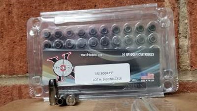 Ten Ring 380 Auto Ammunition 80 Grain Black Solid Copper Hollow Point 50 rounds