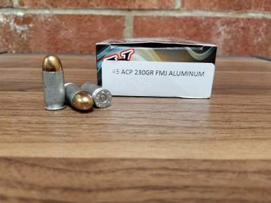 Ten Ring 45 Auto Ammunition 230 Grain Full Metal Jacket Aluminum 50 rounds