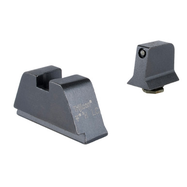 Trijicon Bright & Tough Suppressor Sights - Glock Standard Frames - Black Front with Green Tritium/Black Rear