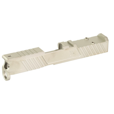 True Precision Duty Series Glock 43 / 43X Optic Cut Slide - RMRcc Optic Cut, Satin Stainless Finish