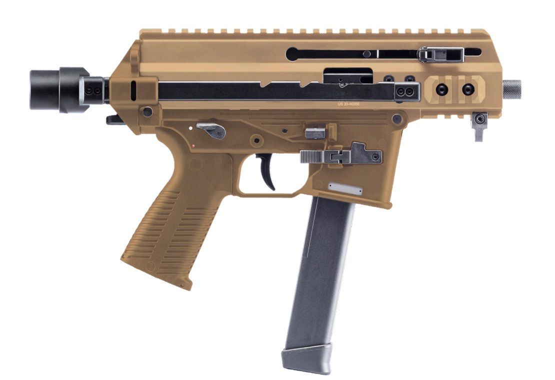 B&T APC9K Pro Semi-Auto Pistol BT-361765-02-G-CT, 9mm, 4.3 in, Coyote Tan Finish, 30 Rds
