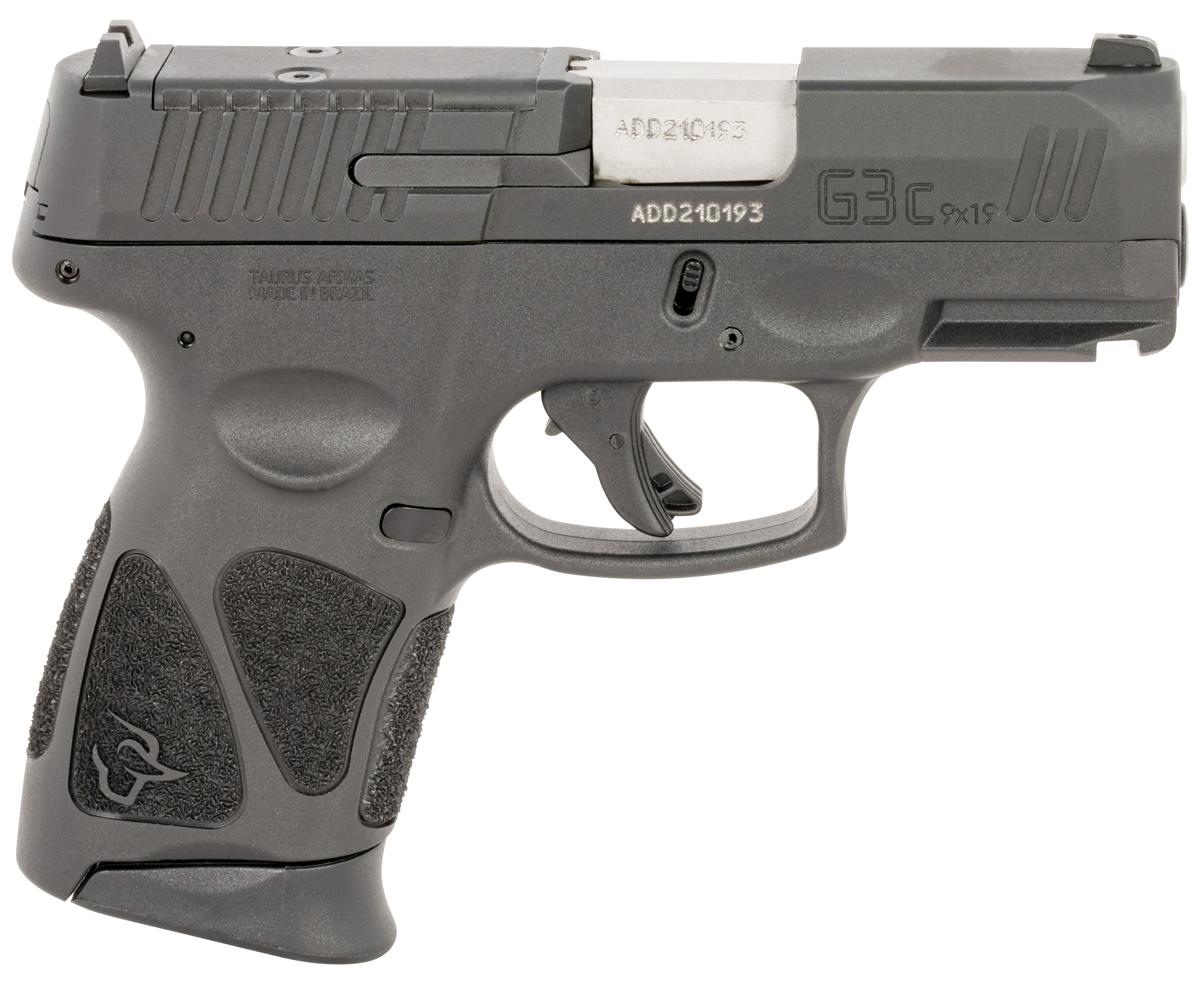 Taurus G3C Optic Ready Pistol 1-G3CP931-2X10, 9mm Luger, 3.26in, Black Polymer Grips, Black Finish, 10 Rds