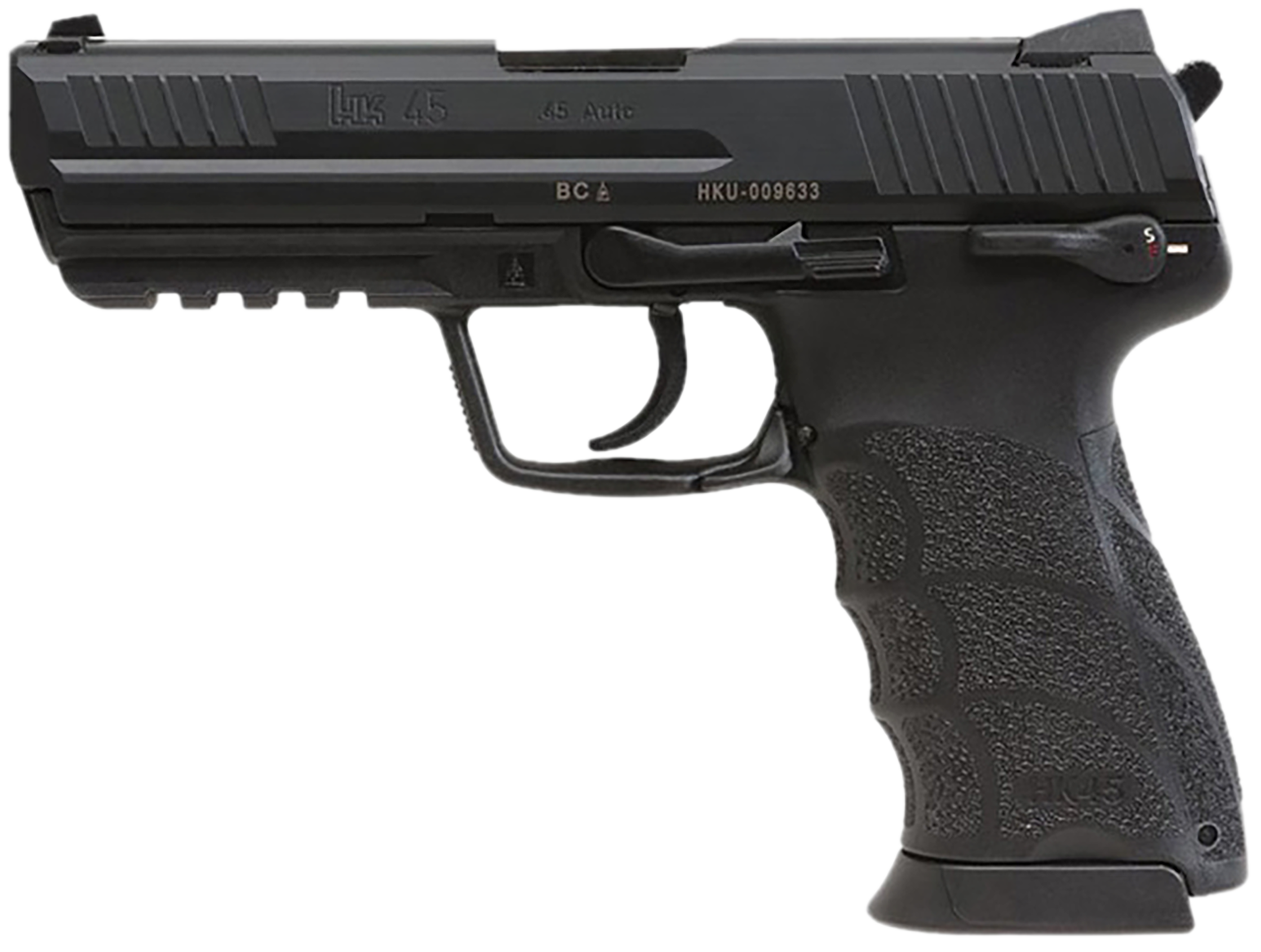 Heckler & Koch HK45 V1 Pistol 81001113, .45 ACP, 4.46in, Black Finish, 10 Rds