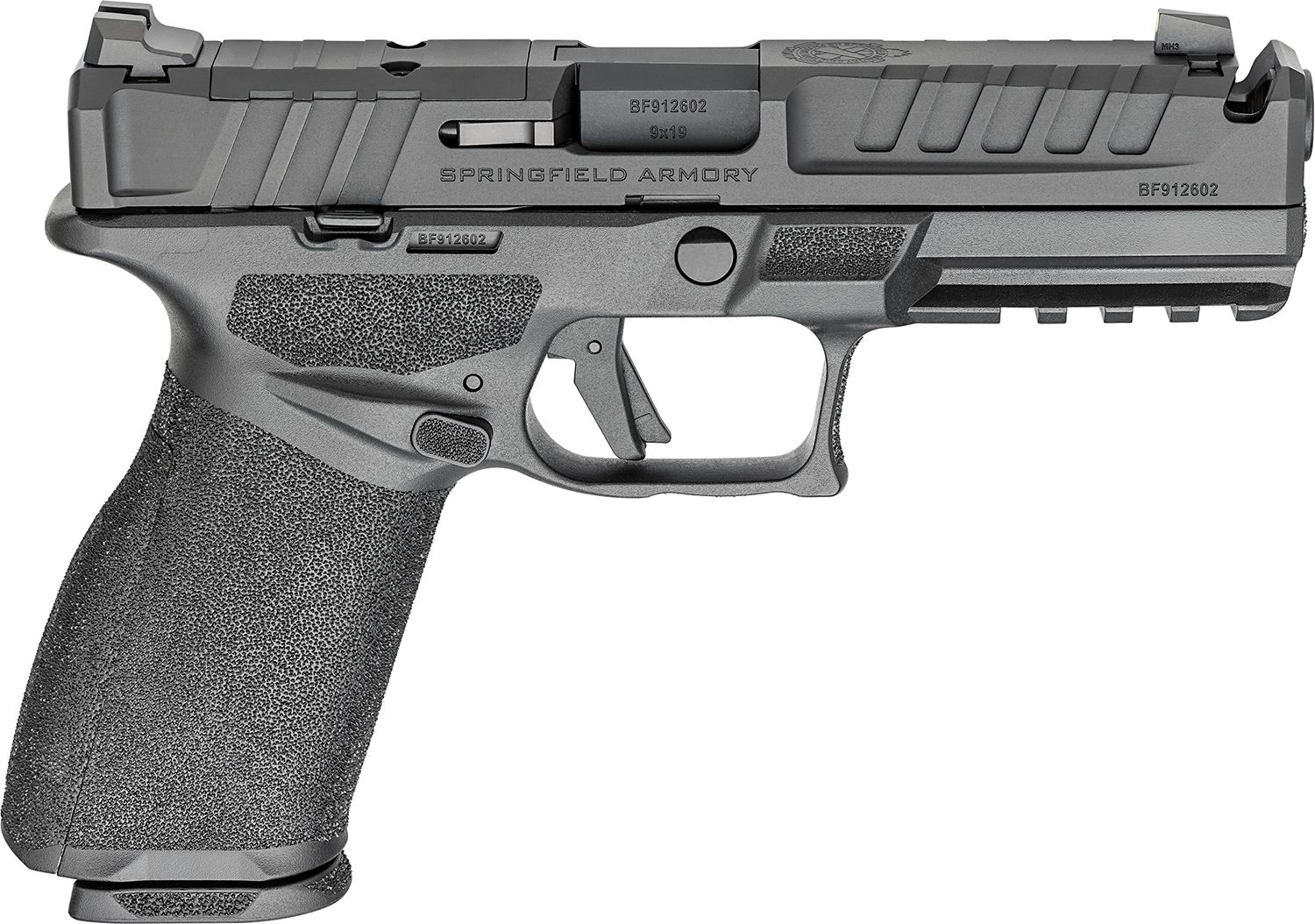 Springfield Echelon Gear Up 25 Package Optic Ready Pistol EC9459BUCOMP15GU25, 9mm Luger, 4.50in, Black Polymer, Black Finish, 15 Rds