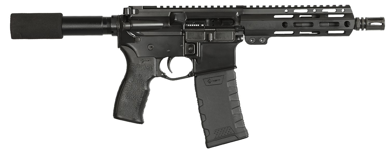Bersa BAR15 Pistol BAR15PBM, 5.56x45mm NATO, 7.50", Buffer Tube Stock, 30 Rds