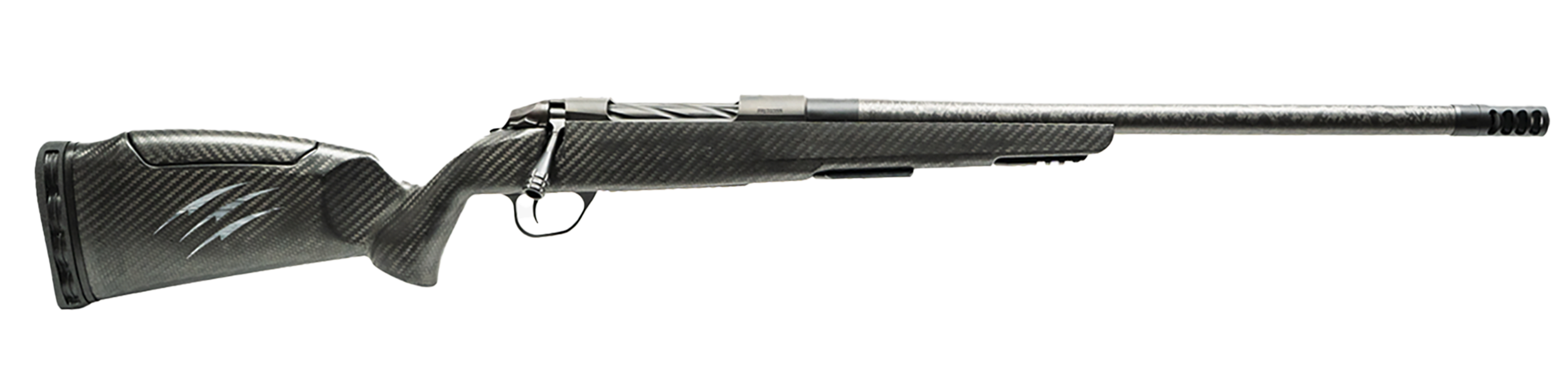 Fierce CT Rage LR Bolt Action Rifle FCTRGLR7PRC22BCP, 7mm PRC, 22", Black Matrix Carbon Fiber Match Grade Threaded Barrel, Black Carbon Fiber Stock