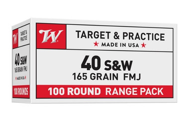 Winchester 40 S&W 165 gr Full Metal Jacket Value Pack 100 rounds