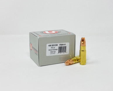 Underwood 458 SOCOM Ammunition UW411 302 Grain Xtreme Penetrator 20 Rounds