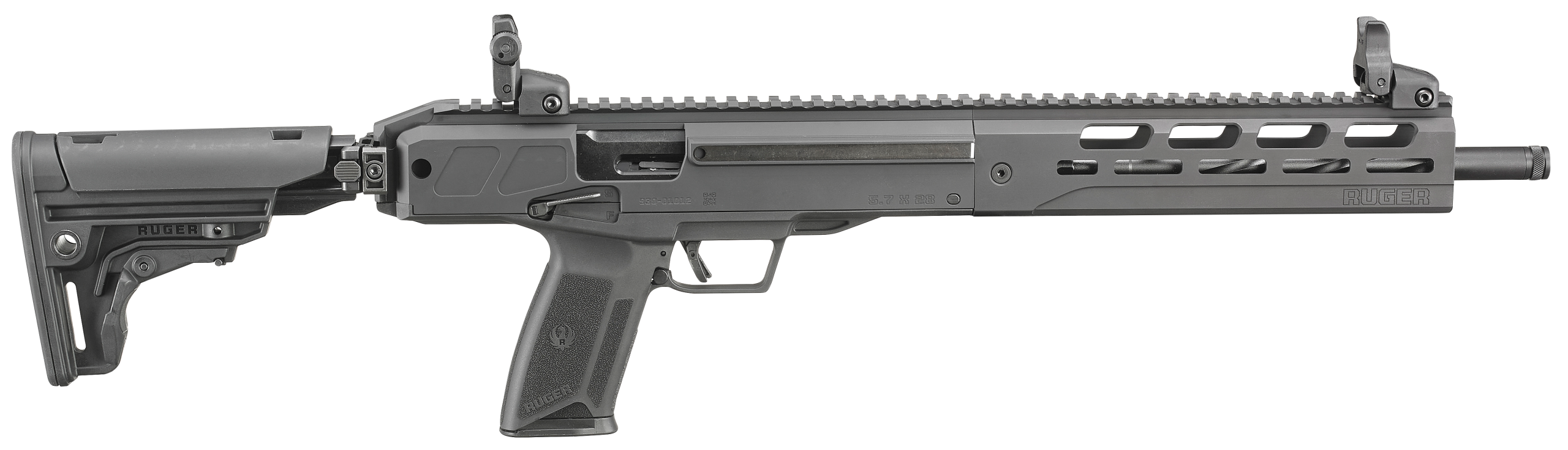 Ruger LC Carbine Rifle 19302, 5.7x28mm, 16.25", Synthetic Folding Adjustable Stock, 10 Rds
