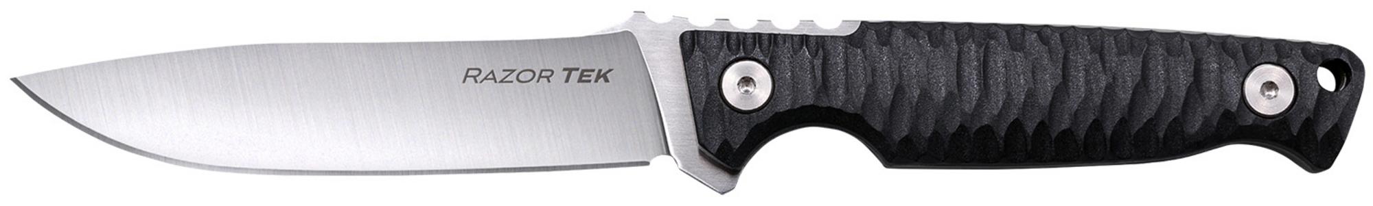 Cold Steel Razor Tek Clip Point EDC Knife w/Black Textured Handle (CSFX4RZR)