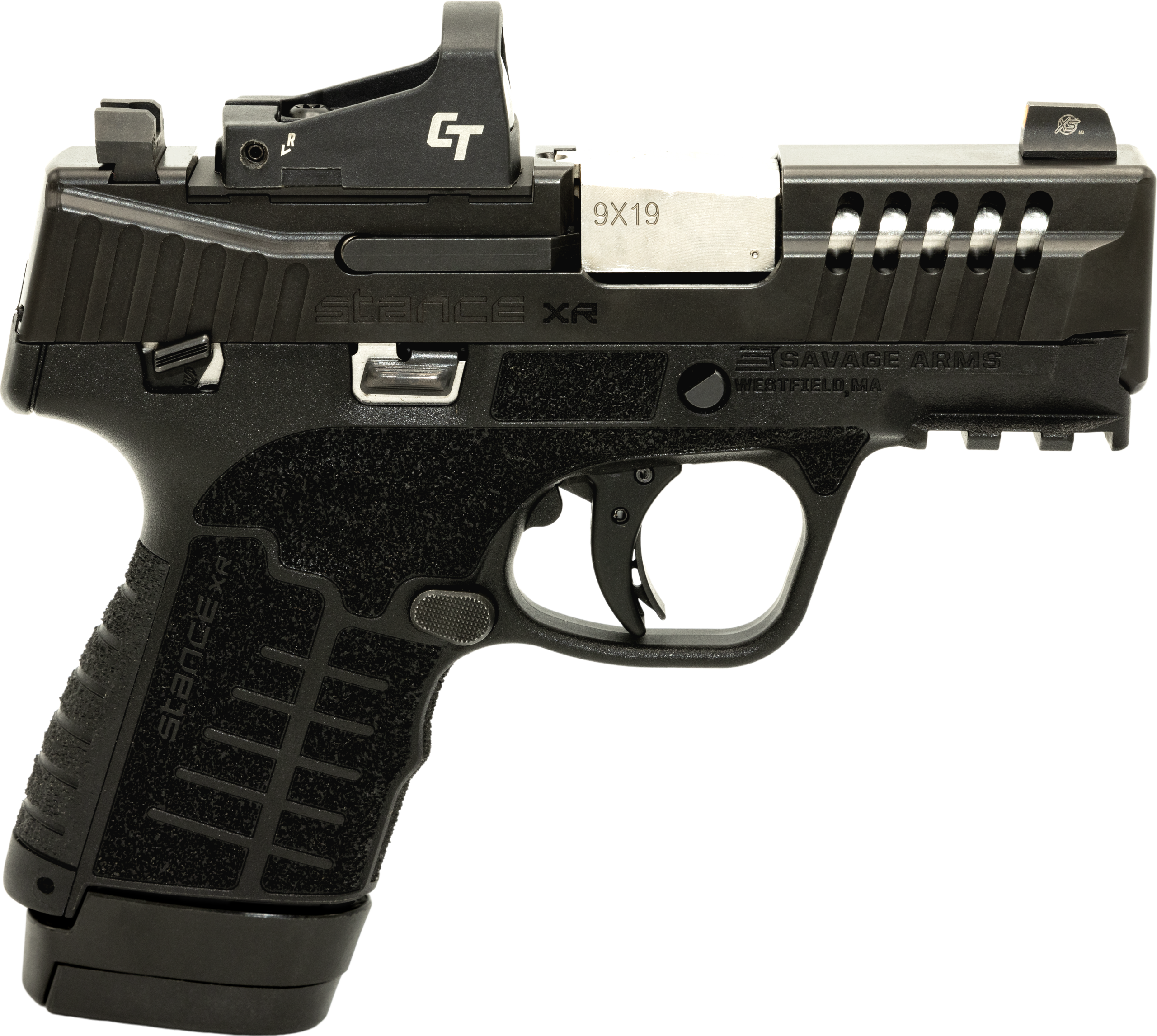 Savage Stance XR Pistol 67054, 9mm Luger, 3.20in, Black GFN, Black Nitride Finish, 13 Rds