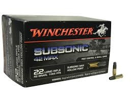 Winchester 22LR Subsonic 42 MAX HP 42gr BRICK 500 rounds