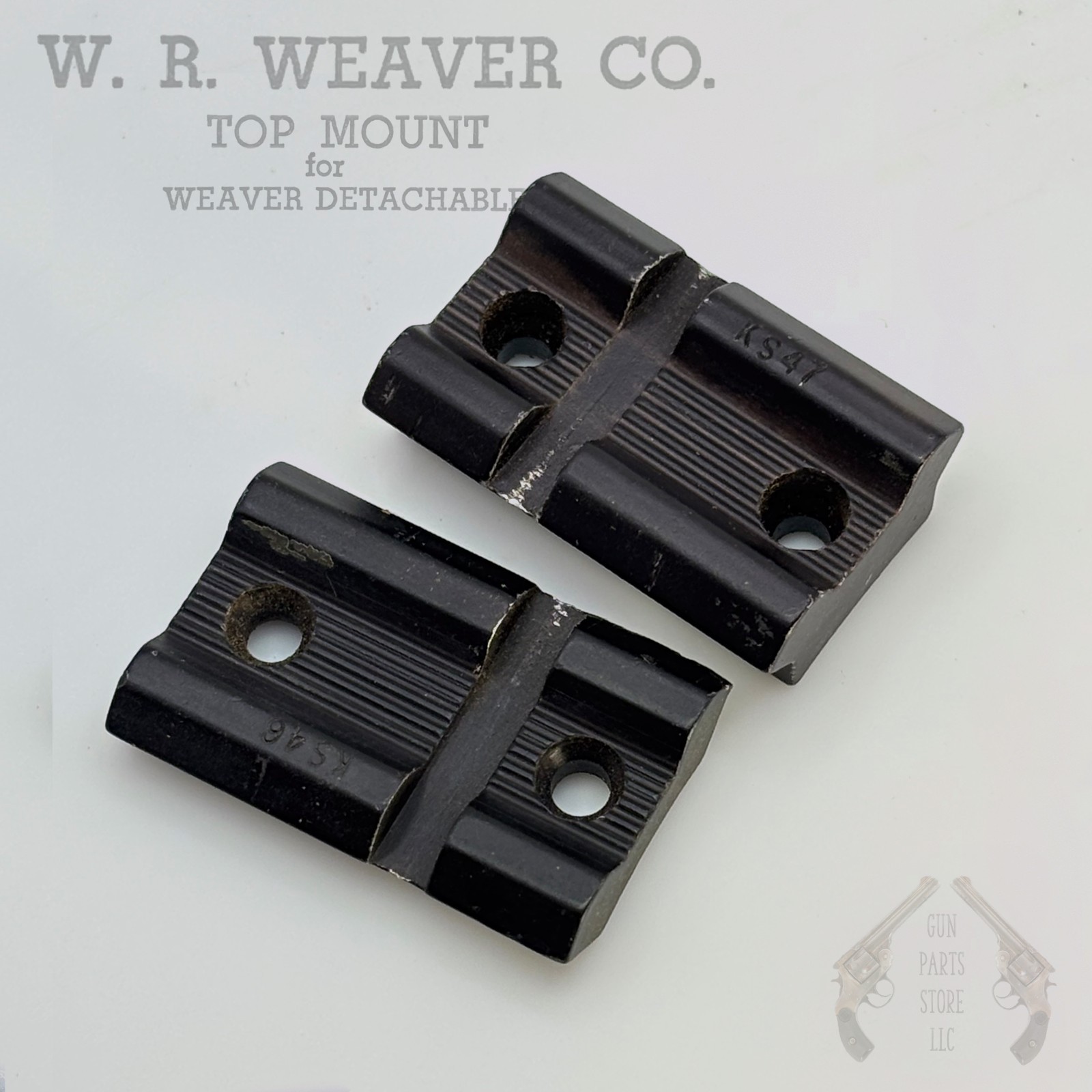 WEAVER Mount Base Set – No. KS47 & KS46 – BROWNING, WINCHESTER, COOEY, MARLIN