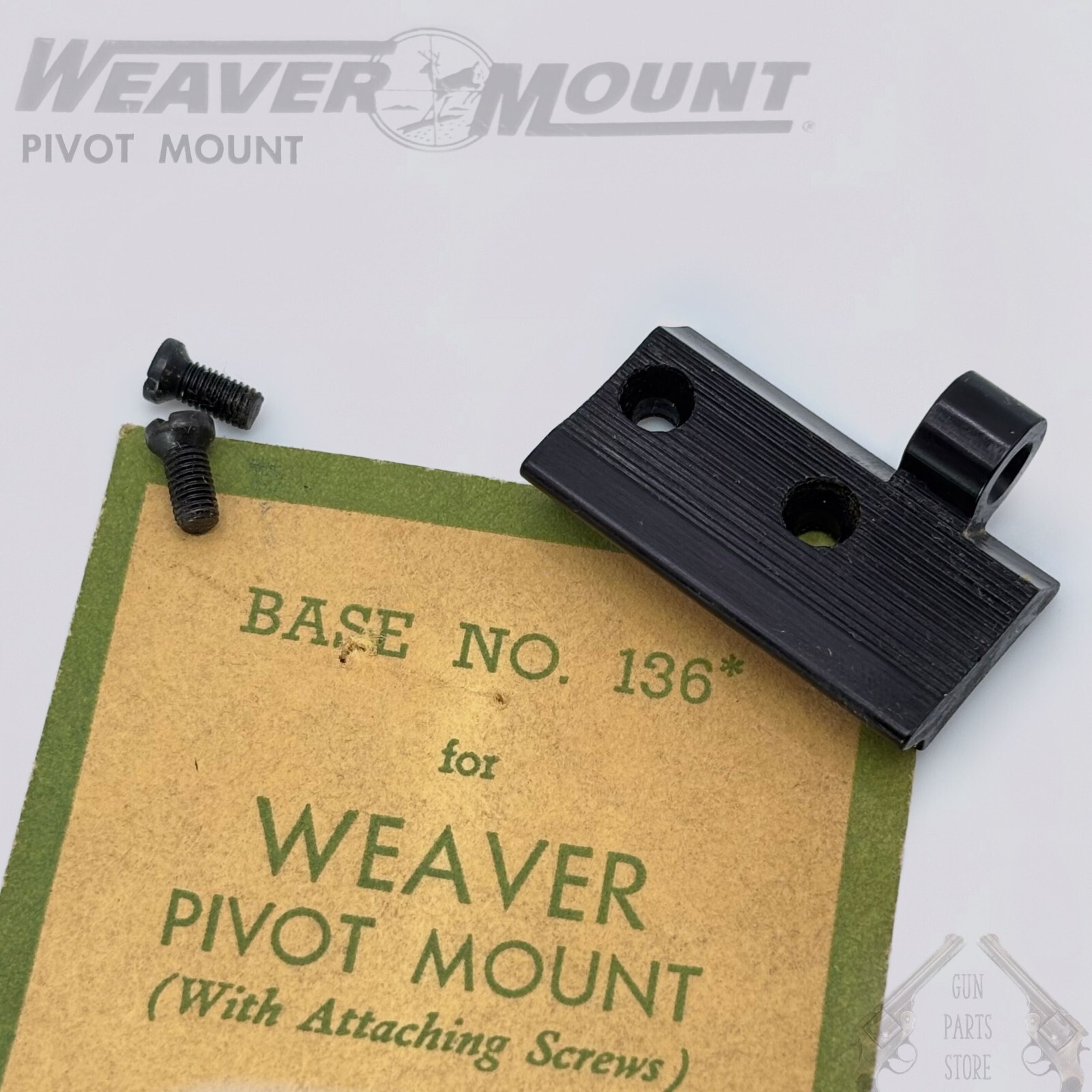 WEAVER Pivot Mount Base No 136 (Long) for BSA, REMINGTON, WEATHERBY – REAR