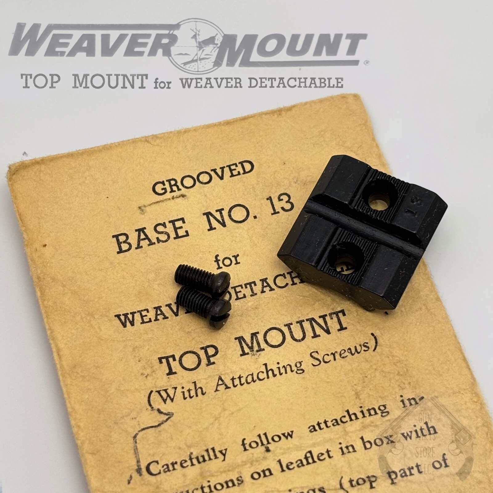 WEAVER Top Mount Base No. 13 – MOSSBERGREMINGTONSAVAGESTEVENSWINCHESTER
