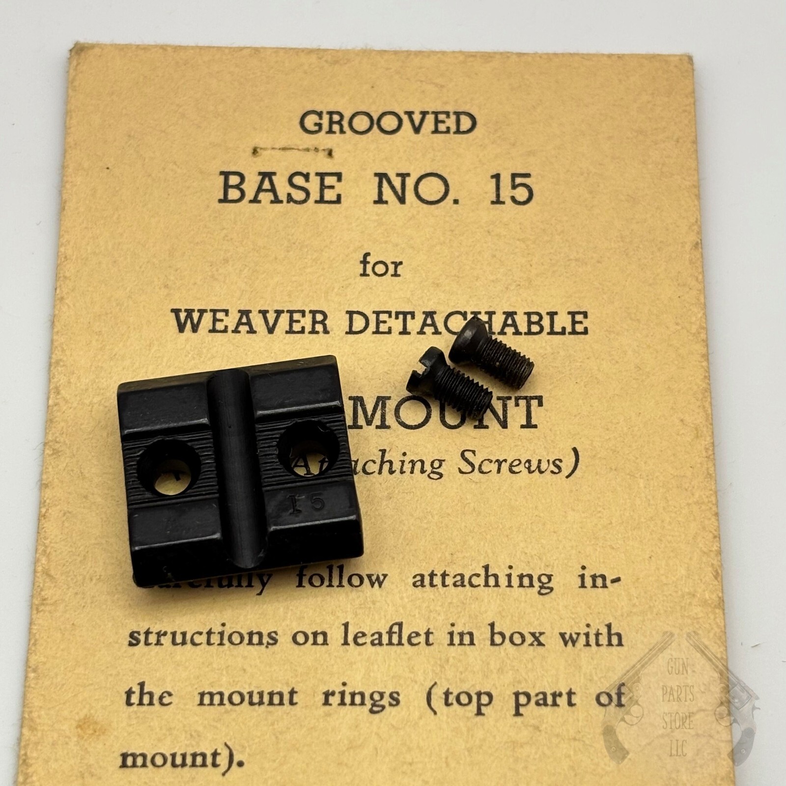 WEAVER Top Mount Base No. 15 – REMINGTON, SAVAGE STEVENS, WINCHESTER, MOSSBERG