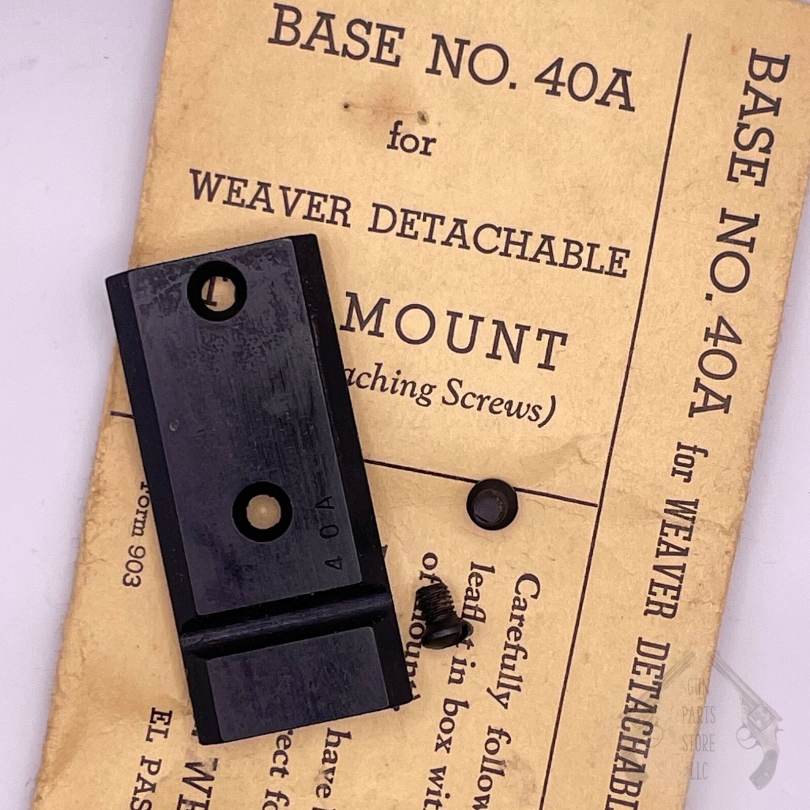 WEAVER Top Mount Base No. 40A for REMINGTON 722 (Front)