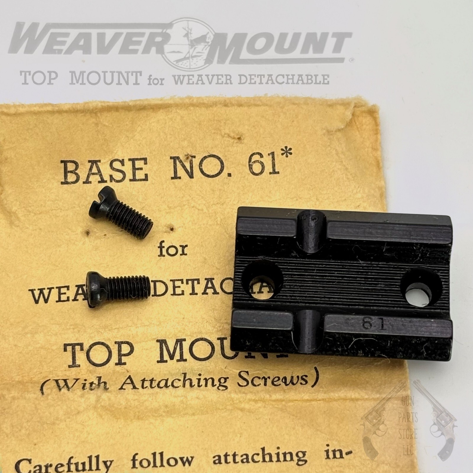 WEAVER Top Mount Base No 47 – ANSCHUTZ, ITHACA, SAKO, SAVAGE, STEVENS, TIKKA