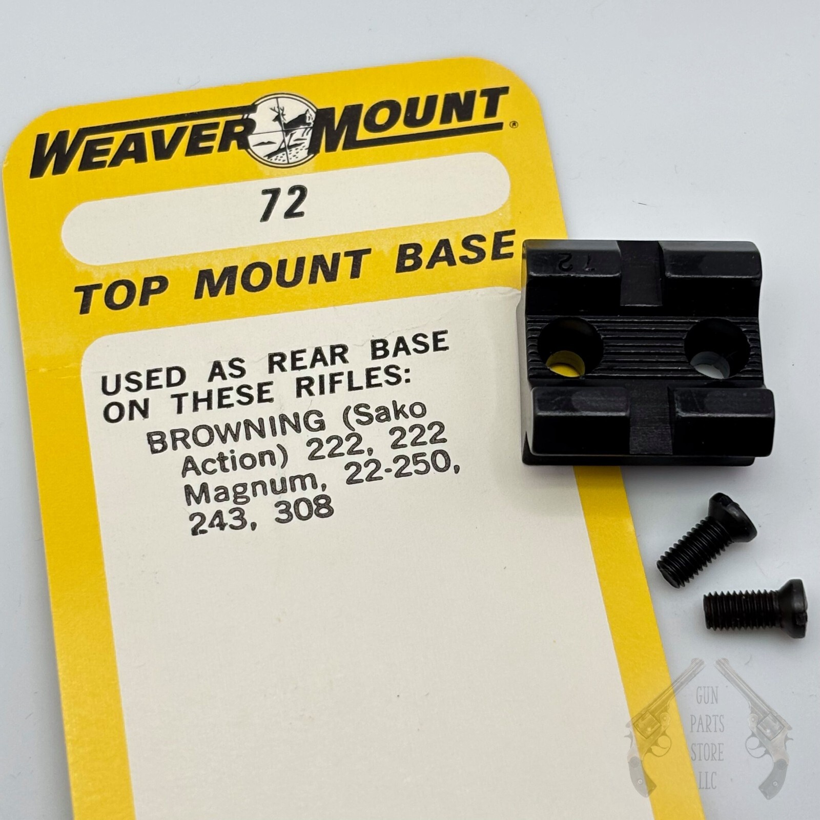 WEAVER Top Mount Base No. 72 for BROWNING Sako Actions, SAKO L5 79 (Rear)