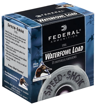 Federal 12 Gauge Ammunition Speed-Shok Waterfowl WF143BB 3 BB Shot 1-1/8oz 1550fps Case of 250 Rounds