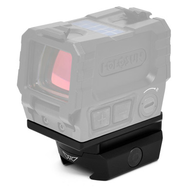 Warne Red Dot Riser for the Holosun AEMS - Aluminum Construction, Anodized Finish, Black