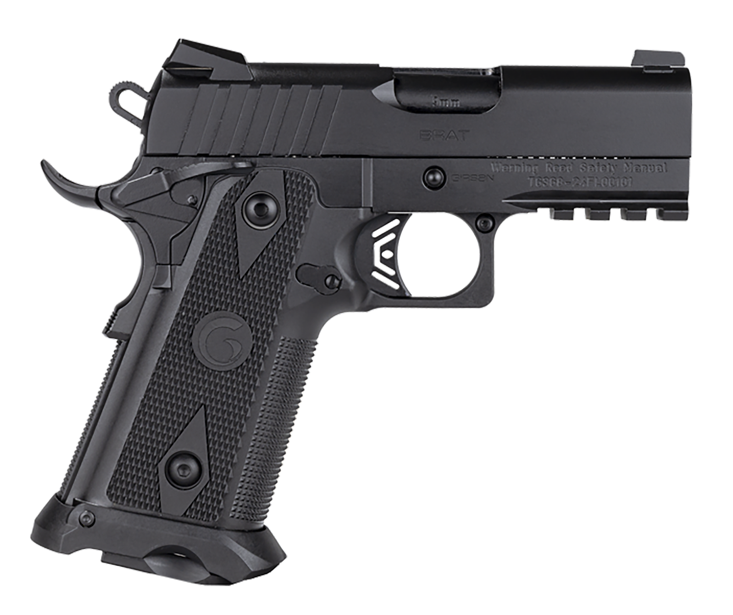 EAA Witness2311 Pistol 395055, 45 ACP, 3.40in, Black Checkered Polymer Grips, Black Finish, 11 Rds