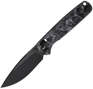 Wixco Drax II Crossbar Lock Knife - Gray Shredded Carbon Fiber - WX10-BNV