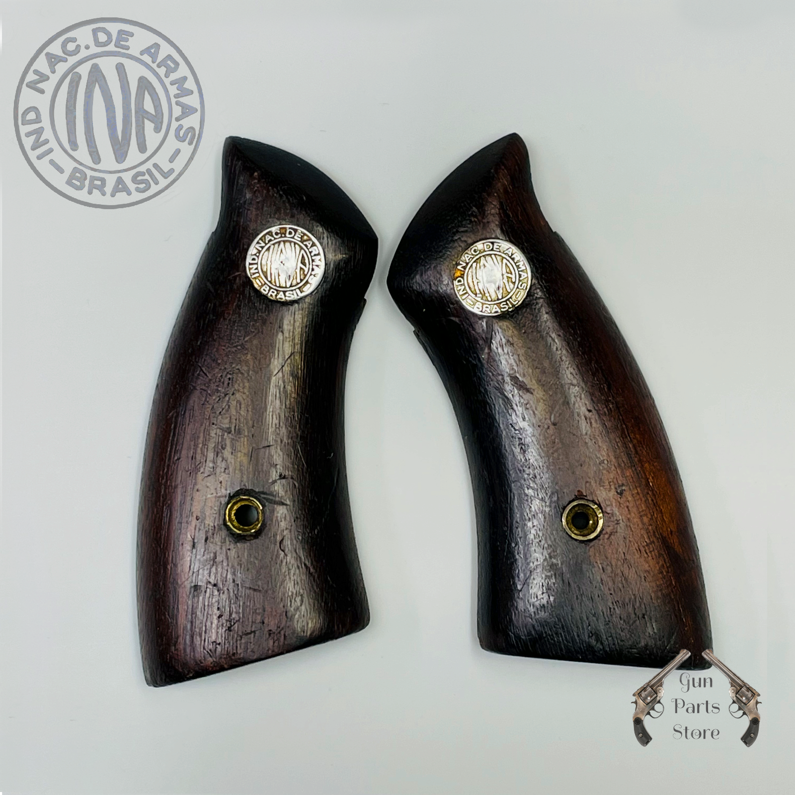 Wood Grips for INA Brazil Tiger .32 S&W Long Revolver