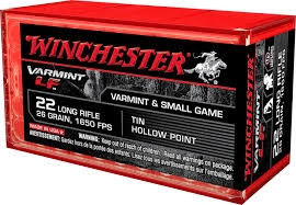 Winchester 22LR Super-X Lead-Free X22LRHLF 26 gr Lead Free HP 1650 fps 50 rounds