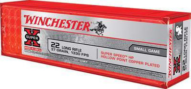 Winchester 22LR Super Speed X22LRHSS1 37 gr CPHP 1330 fps 100 rounds