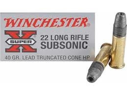 Winchester 22LR Super-X Subsonic X22LRSUBA 40 gr 50 rounds