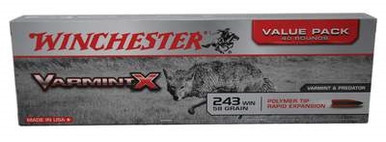 Winchester 243 Win Varmint X X243PXL 58 gr Polymer Tip 40 rounds