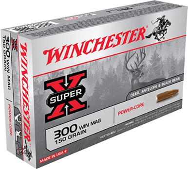 Winchester 300 Win Mag Ammunition X300WMLF 150 Grain Power-Core Hollow Point 20 Rounds