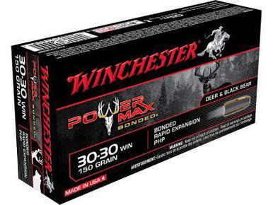 Winchester 30-30 Power Max X30306BP 150 gr Bonded Rapid Expansion PHP 20 rounds