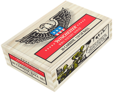 Winchester 30 Carbine Ammunition WWII Victory Series X30M1WW2 110 Grain Ball 20 rounds