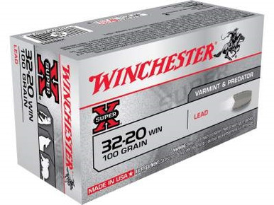Winchester 32-20 Ammunition X32201 100 Grain Lead Flat Nose 50 rounds