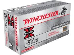 Winchester 357 Magnum Ammunition Super-X X3576P 125 Grain Jacketed Hollow Point 50 rounds