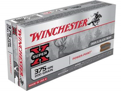 Winchester 375 Win Ammunition Super-x X375W 200 Grain Power-Point 20 rounds