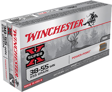 Winchester 38-55 Win Ammunition Super-X X3855 255 Grain Power-Point 20 Rounds