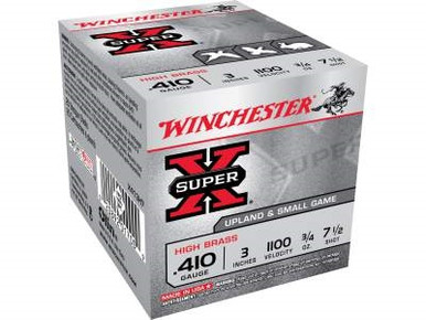 Winchester 410 Bore Super-X X413H7 3" 3/4 oz #7-1/2 Shot 1100FPS CASE 250 rounds