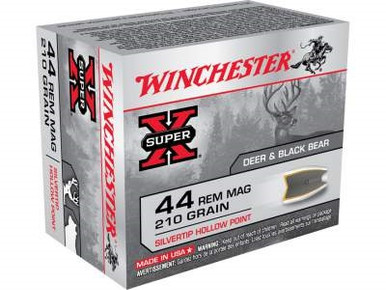 Winchester 44 Magnum Super-x X44MS 210 Grain Silvertip Hollow Point 20 rounds
