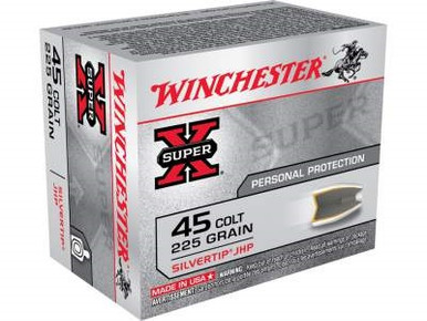 Winchester 45 Colt Super-X X45CSHP2 225 gr Silvertip HP 20 rounds